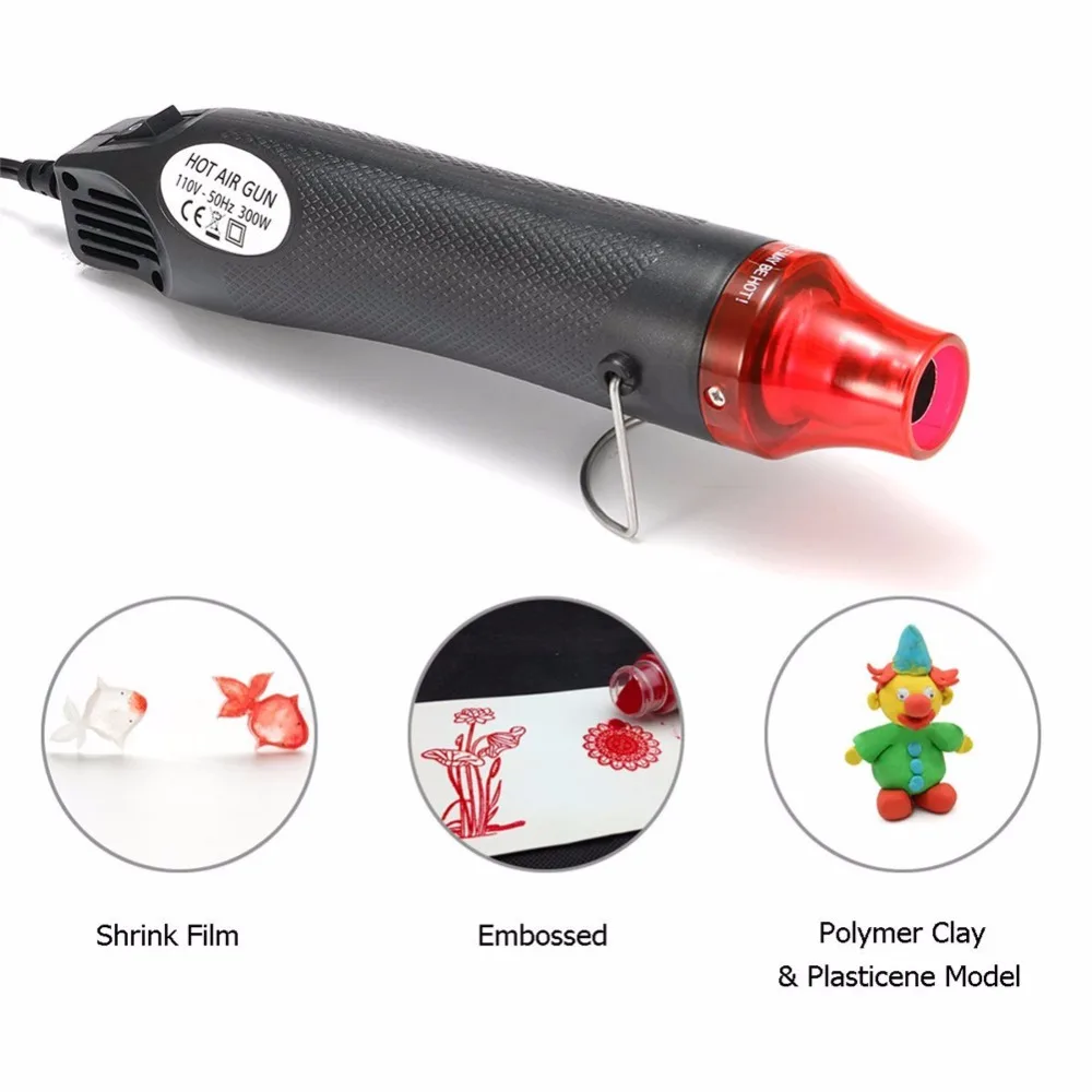 

300W Electric Hot Air Gun US 110V/EU 220V Heat Gun DIY Tools For Mud Toys/Rubber Stamp/Shrinkable Film #247679