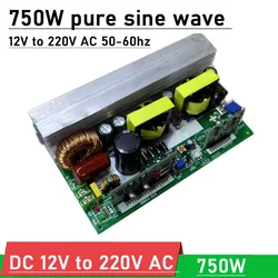 Onda sinusoidale pura 750W DC 12V 24V a 220v inverter circuito boost converter 50Hz 60Hz DC -AC POWER Module