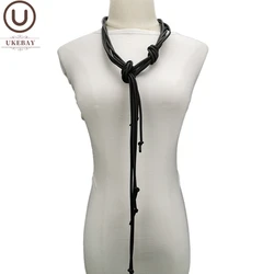 UKEBAY New Designer Jewelry Women Pendant Necklace Handmade Strange Things Indian Style Long Necklaces Rubber Body Accessories