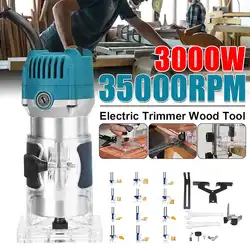 3000W Wood Electric Trimmer 35000Rpm 220V Wood Laminate Palm Router Electric Hand Trimmer Edge Joiners Woodworking Tool AU Plug