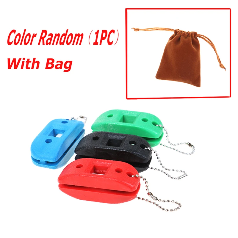 New Sandstone Ice Hockey Shoe Double Side Sharpener Ice Skate Blade Hockey Sharpening Oilstone Portable with Hanging Storage Bag