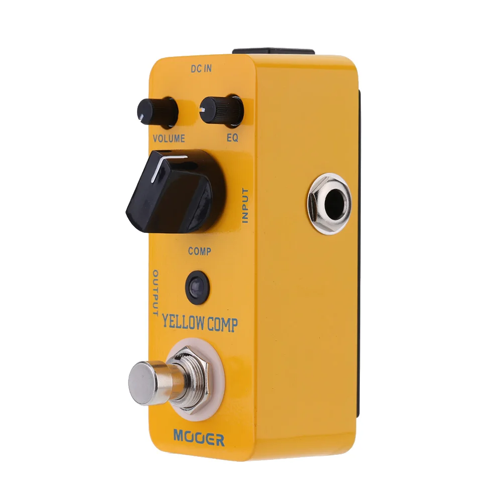 Mooer Mcs2 Yellow Comp Effector Electric Guitar Pedal Compressor Music Instruments Optical Photoelectric Compressor Guitar Parts