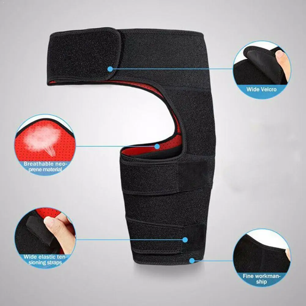 Breathable Compression Brace For Hip Muscle Strain Hip Sciatica Adjustable Relief Joint Pain Rehabilitation Groin Protect N M3D7