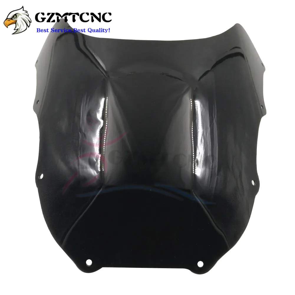 Motorcycle 89 90 ZXR400 Front Glass Windscreen Windshield for Kawasaki ZXR 400 H1 H2 1989 - 1990 Double Lamp Wind Screen Shield