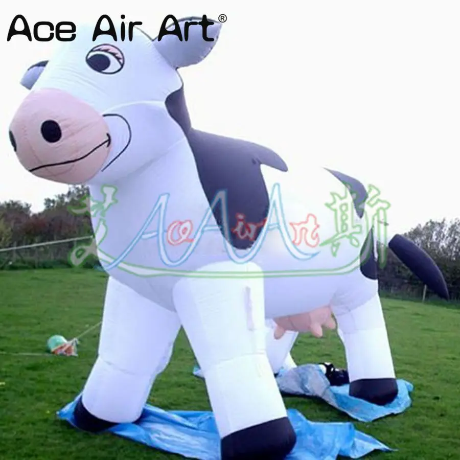 Inflatable Cow for Advertising, Oxford Fabric Made in China, Long, 3M