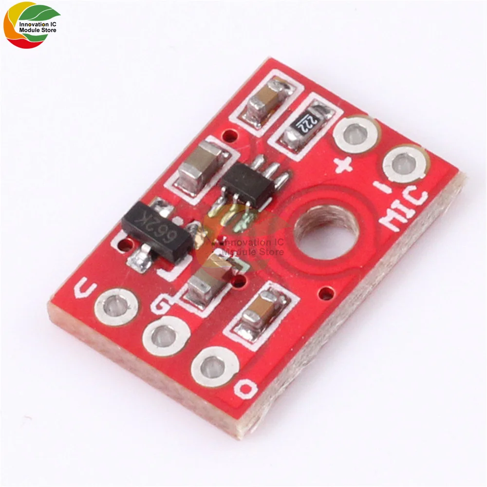 MAX9812H Microphone Amplifier Board 3.3V-6V Voice Audio Preamplifier Driver Mode Microphone Amplifier Board Kit for Arduino