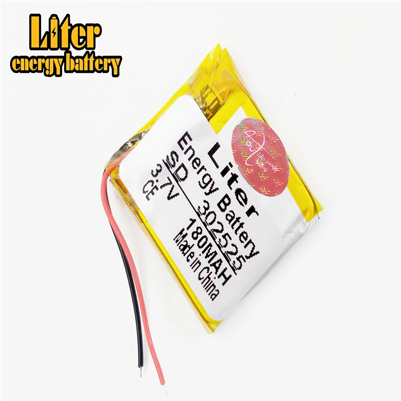 3.7V lithium battery 032525 302525 180MAH battery Bluetooth