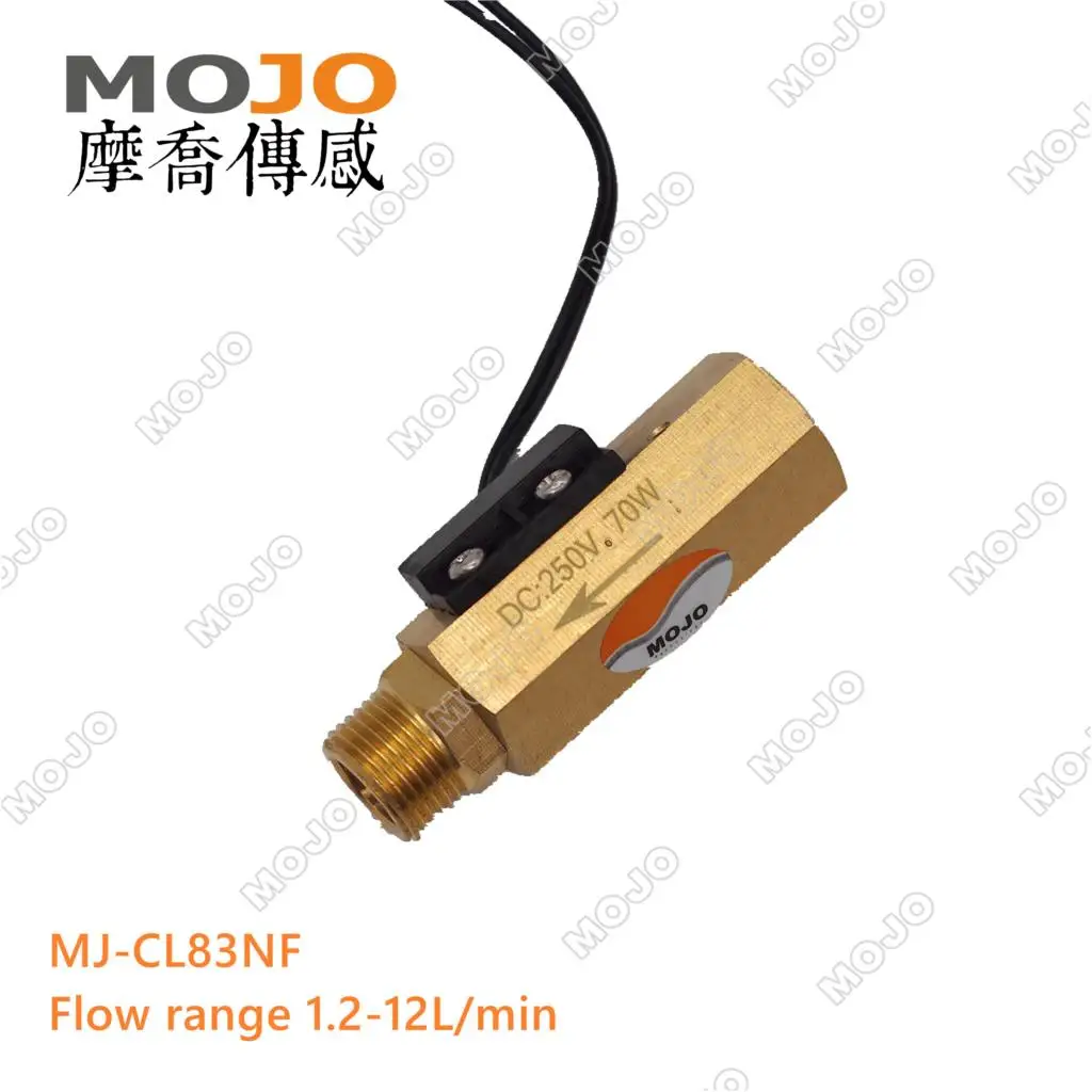 2020 MJ-CL83NF G3/8' Magnetic type Copper Brass water flow switch 5pcs/lot