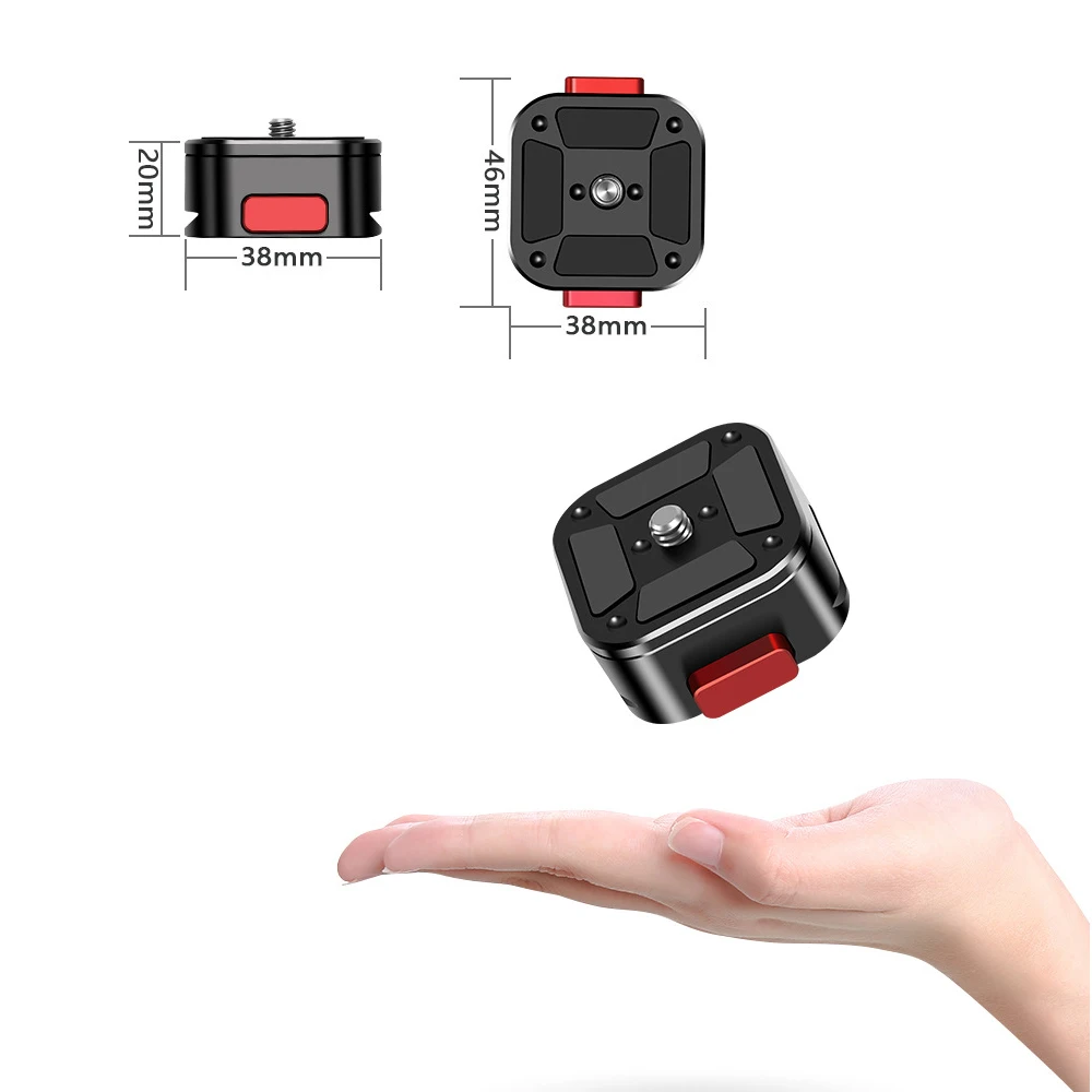 Placa de liberação rápida garra braçadeira sistema de instalação rápida dslr gopro câmera ação braçadeira interruptor rápido kit para câmera dslr mic monitor