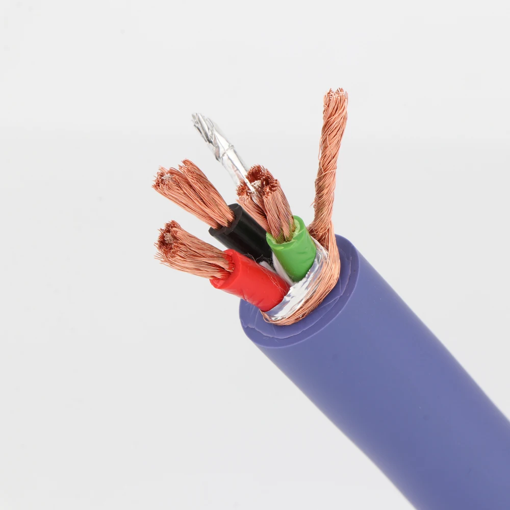 D522 4N OFC النحاس الفضة مطلي كابل الطاقة موصل DIY بها بنفسك الصوت التيار المتناوب سلك الطاقة تمديد كابل العرض كابل الطاقة 1.5 متر 2 متر