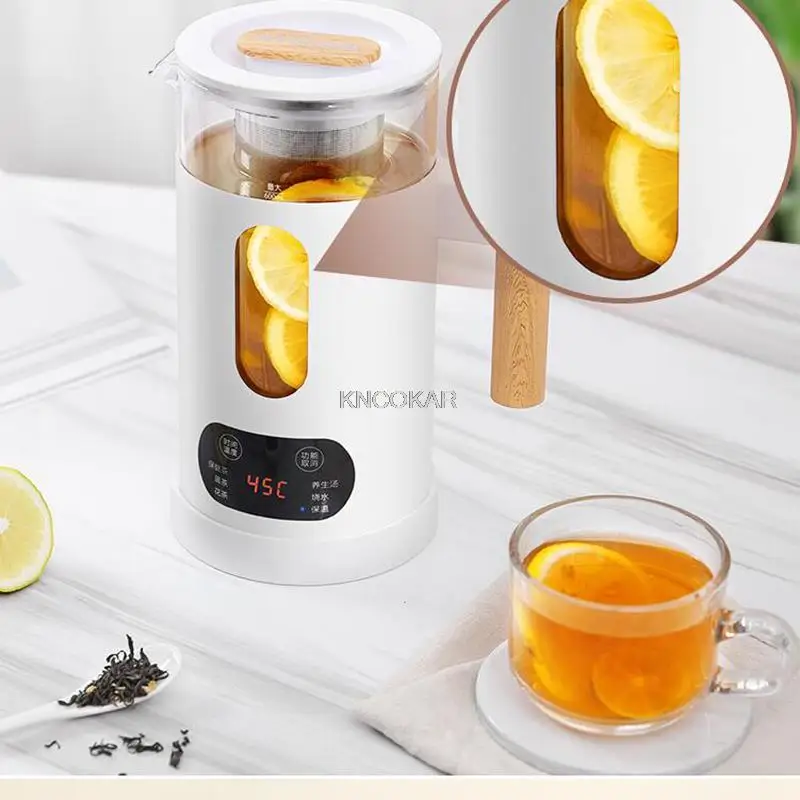 Mini chaleira elétrica, chaleira elétrica com preservação de saúde, pote de vidro, caldeira de aquecimento de água, bule, garrafa, guardar sopa, aquecedor lento