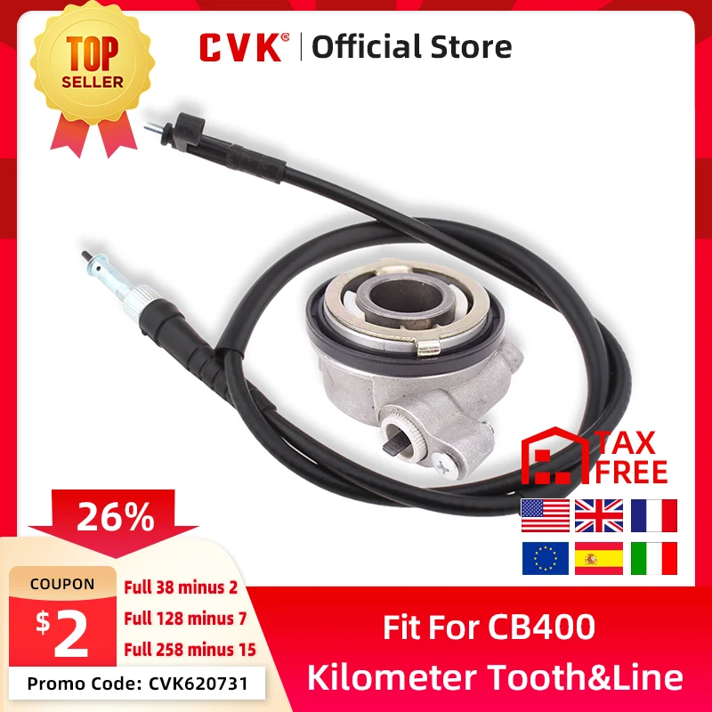 CVK Motorcycle instrument speedometer Driver Gear box Speed Kilometer meter senor For Honda CB400 CBR250 MC19 Magna Steed400