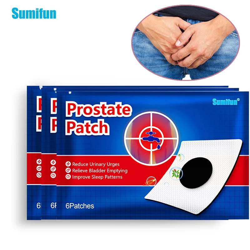 6Pcs Man Prostate Treatment Patches Navel Plaster Prostatitis Man Kidney Function Patch Strengthen Herbal Medical Plaster K06101