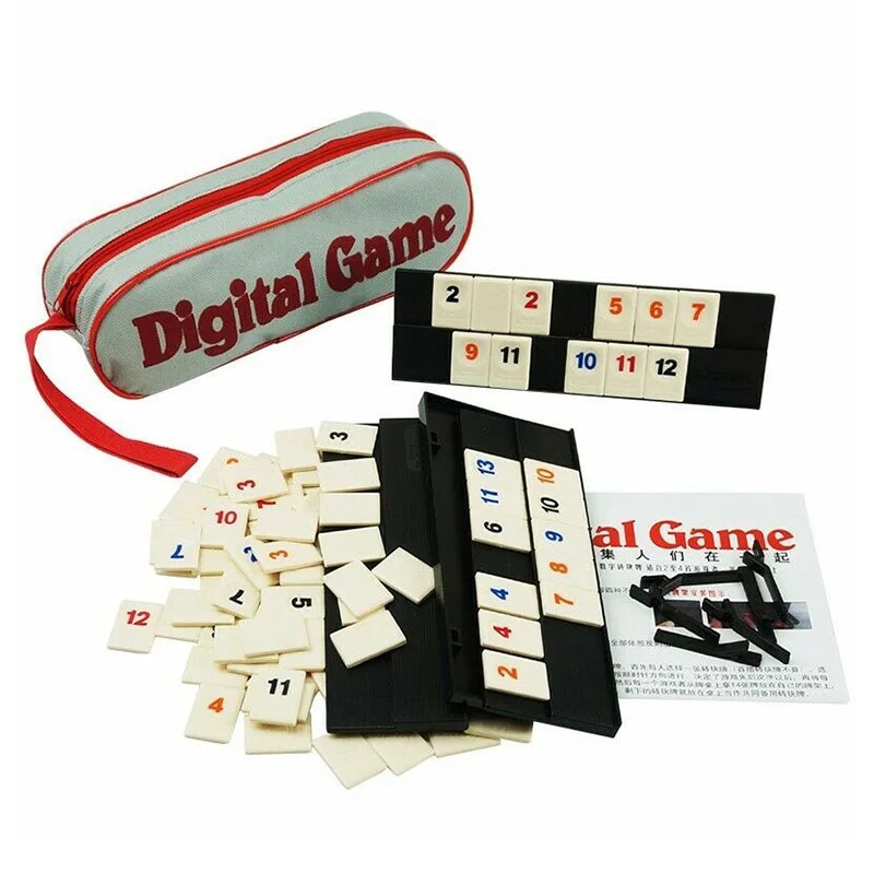 New Israel Fast Moving Rummy Tile Classic Board Game 2-4People Israel Mahjong Digital Game Home Game Party Game