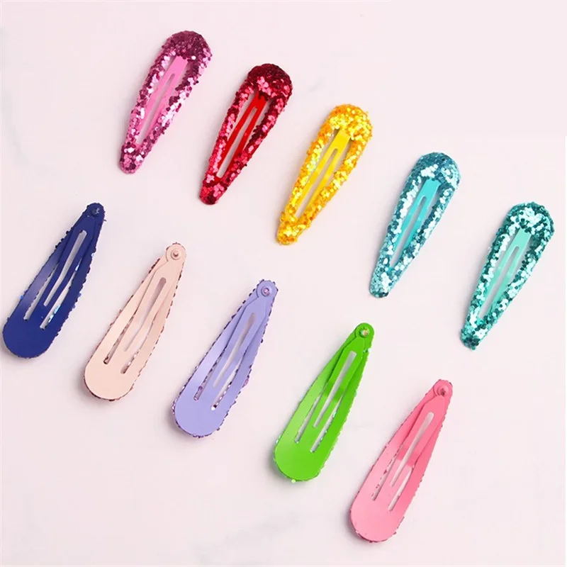 20Pcs/Lot Korean Style Hair Accessories Cute Barrette Candy Color Hair Clip Brilliant Hairclip Dripping New Hair Clips for Girls