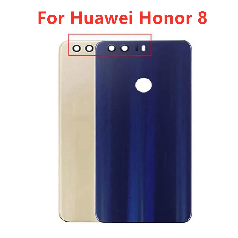 For Huawei Honor 8 Lite Back Glass For Huawei Honor 8 Back Glass Cover Honor8 Lite Rear Door Housing Case Panel Battery Cover