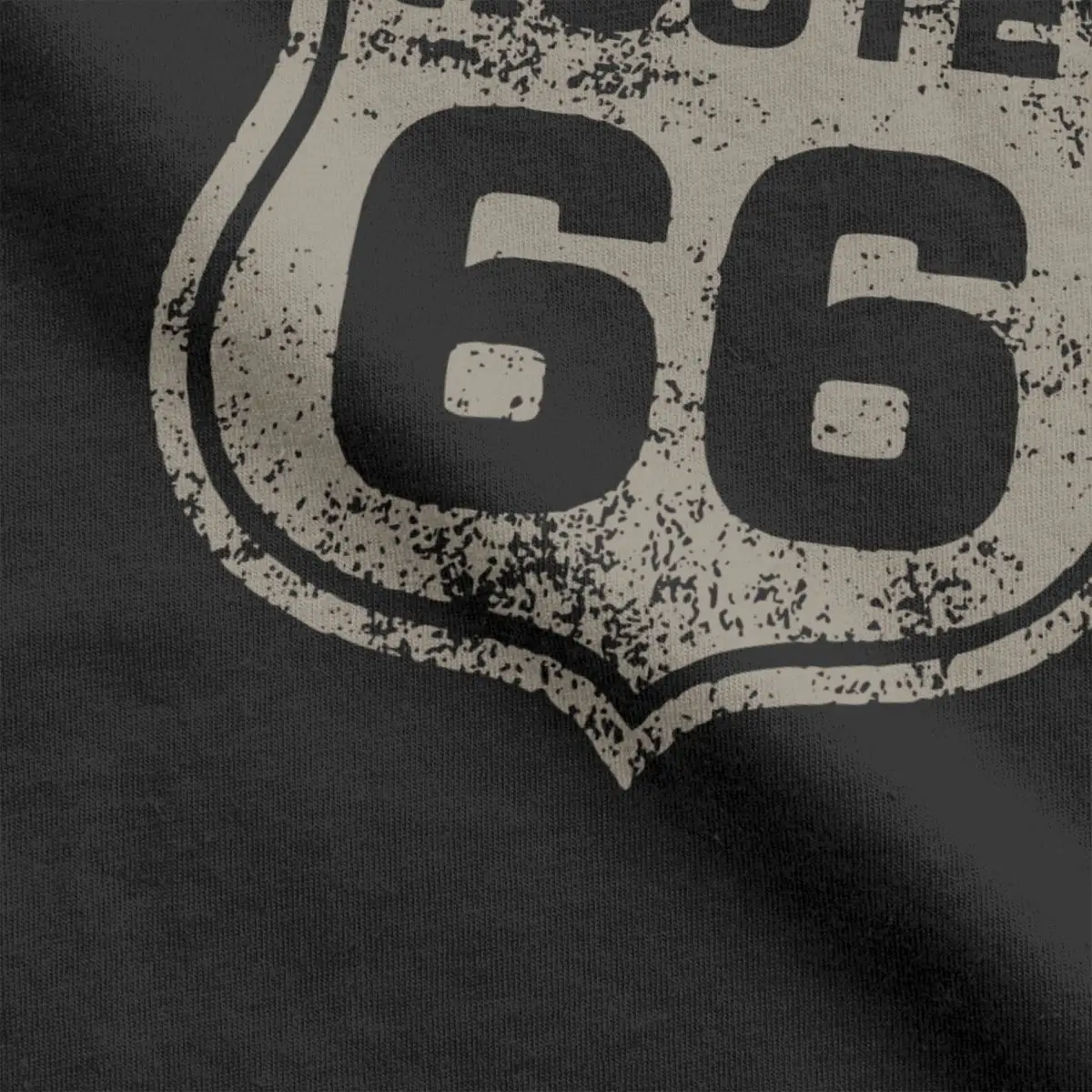 Creative U.S. Route 66 T-Shirts for Men Crewneck Cotton T Shirts America Highway Short Sleeve Tees Plus Size Clothes