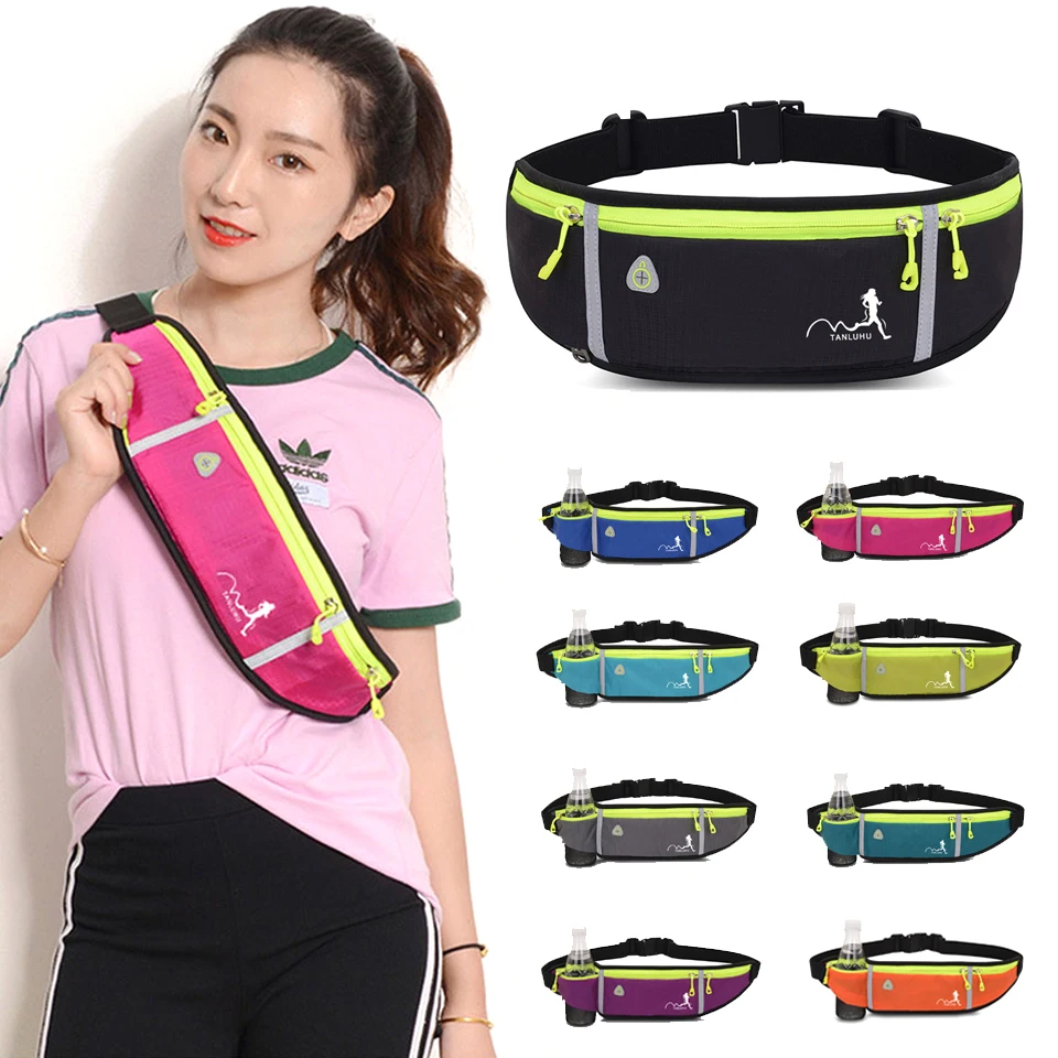 

TANLUHU Breathable Running Waist Bag Fashion Sport Chest Pack Outdoor Fitness Crossbody Bag Unisex Belt Bags Hip Waist Packs