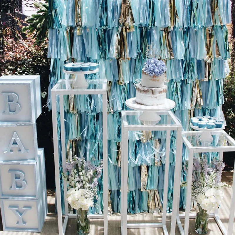 5 sheets/lot Tissue Paper Tassels DIY Garland Multi-use for Wedding Baby Shower Decoration Birthday Party Unicorn Party Supplies