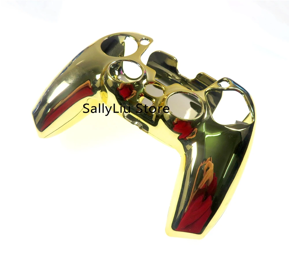 1Pcs For PS5 Controller Protective Shell Cover Shell Skin Protective Cover Plating Gold-plated Water Transfer Camouflage Shell