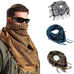 Chal cuadrado ligero para hombre, bufanda táctica militar, Ejército del desierto, Shemagh, KeffIyeh, Arafat, a la moda