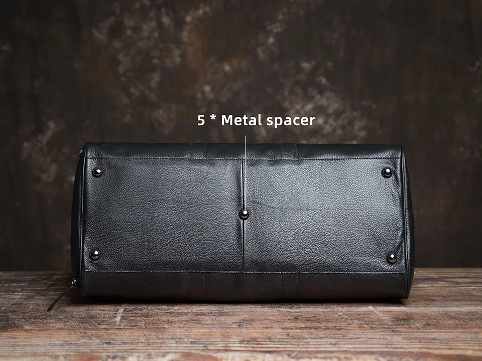 Männer Reisetasche Aus Echtem Leder Casual Hand Gepäck Tasche Hohe Kapazität Duffle Schulter Schuh Tasche Für 17 Zoll Laptop NUPUGOO – Detail 11