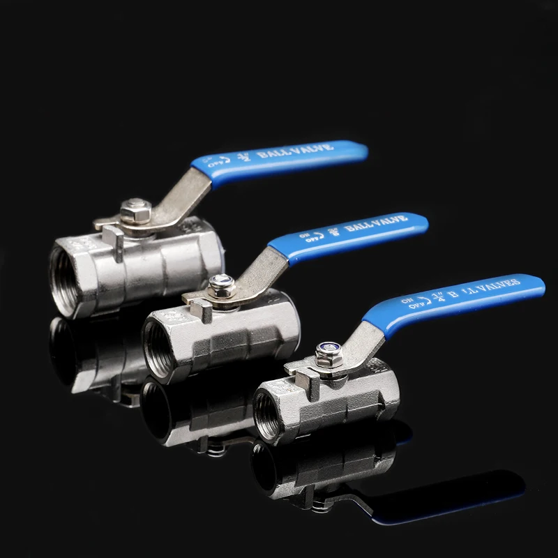 Plumbing Connection Ball Valve Switch Female Threaded Stainless Steel Faucet SS304 BSPT 1/4' 3/8' 1/2' 3/4' 1' 1-1/4' 1-1/2'
