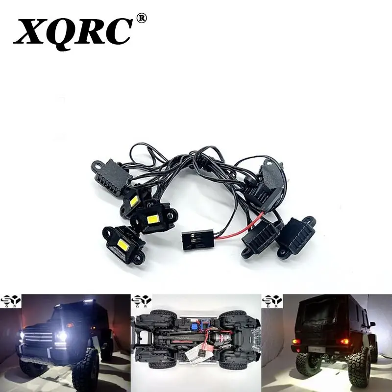 The wheel arch waterproof LED light kit is suitable for 1/10 RC remote control car Trx-6 G63 Trx-4 G500 modification accessories