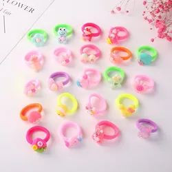 10Pcs/Set Cute Baby Girl Hair Band Cartoon Kids Children Elastic Hair Ropes Rubber Headwear Haarband Baby Hair Accessories