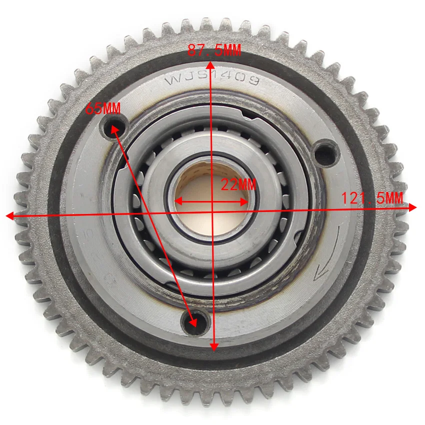 Starter Motor One Way Clutch Assembly For Honda CN250 Spazio Helix CN250 Helix 1986-2007 CH250 Elite 1985-1990