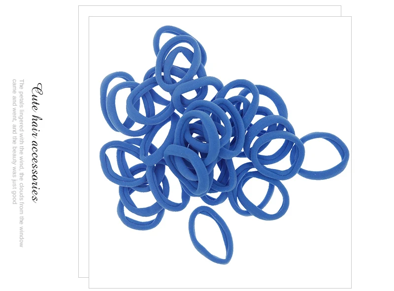 4,3cm Damen Pferdeschwanzhalter Gummiband Scrunchie Haarband Mädchen Yoga Haargummi Nylon Elastisches Haarband Haaraccessoires 30 Stück/Set – Detail 12