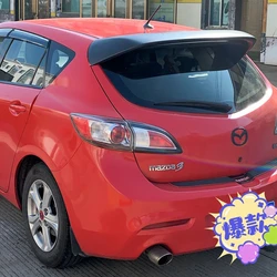 for Mazda 3 axela 2010-2015 high quality Carbon Fiber rear boot Wing Spoiler Rear Roof Spoiler Wing Trunk Lip Boot Cover