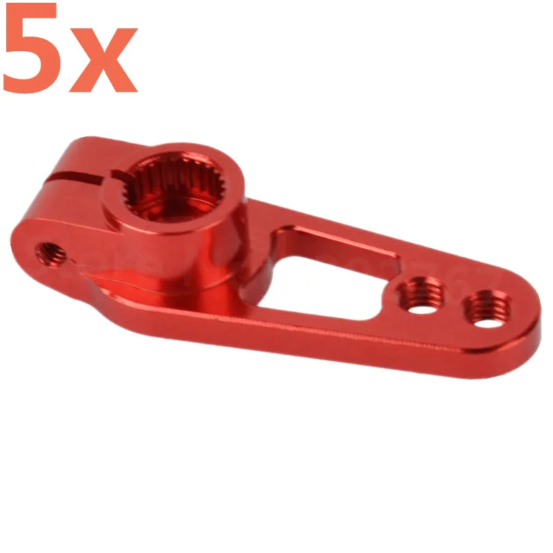 5Pieces Aluminum Alloy 25T Servo Horn Arms 31mm For 1/10 TRX4 Sakura D4 RC Cars Drift Crawler Universal Accessories Parts