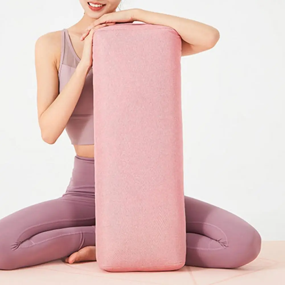 Yoga Bolster Pillow Washable Yoga Bolster Rectangular Pillows for Meditation