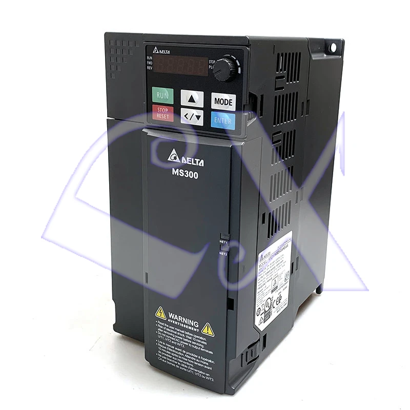 

Delta VFD17AMS43AFSAA Встроенный фильтр ЭМС Стандартный компактный привод VFD Серия MS300 7,5 кВт 10 л.с. 3-фазный переменный ток 380 В-480 В переменного тока 0-599 Гц