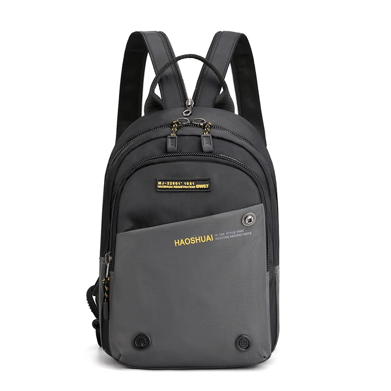 Männer Kleine Rucksack Rucksack Messenger Cross Body Brust Taschen Mehrzweck Military Reise Nylon Männlichen Mode Daypack Rucksack – Detail 25