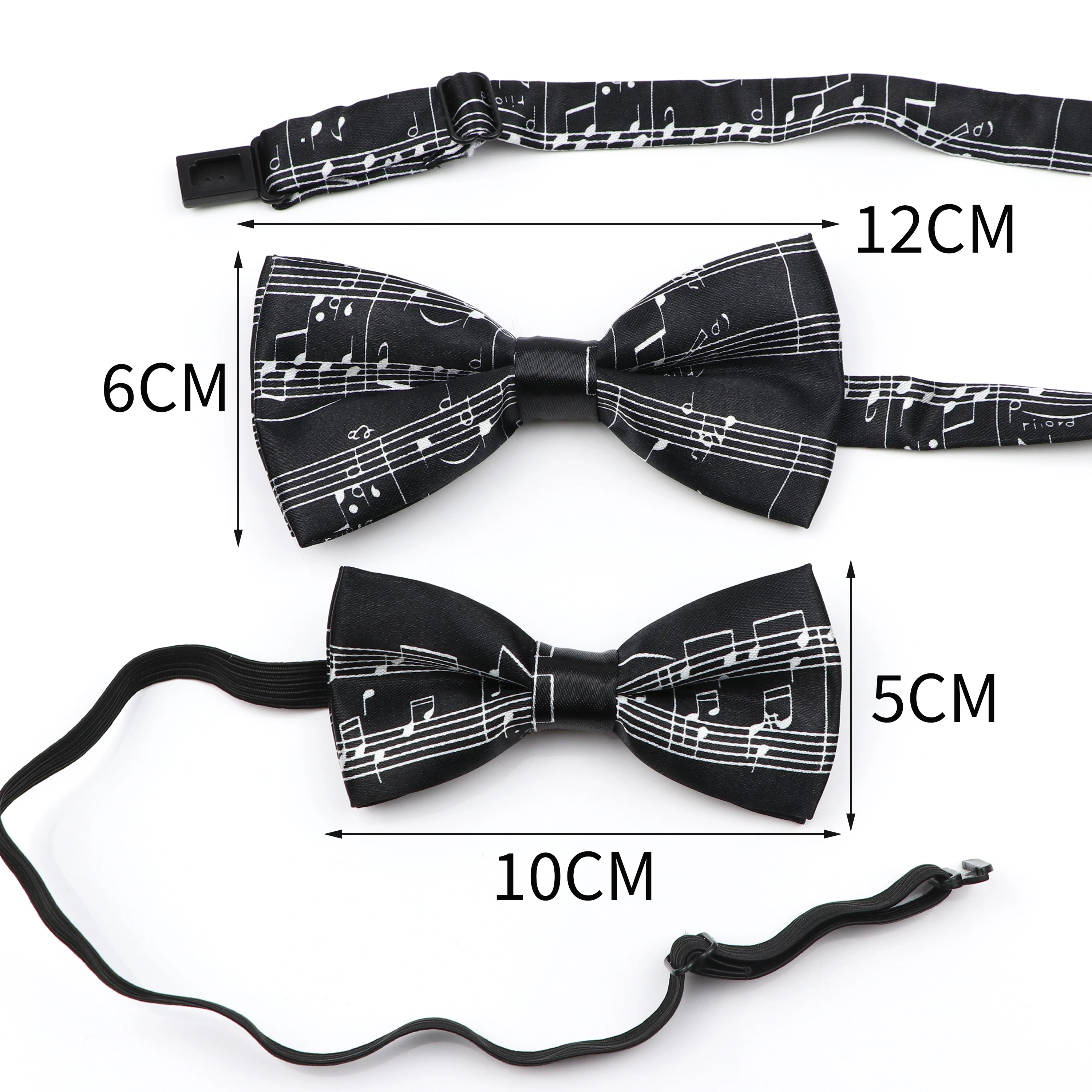 Musical Note Bow Tie Guitar Piano Stave Adult Children Bowtie Novelty Handmade Butterfly Wedding Party Men Gift Accessories