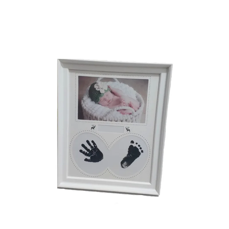 Baby Hand Footprint Photo Frame Newborn Growth Record Souvenir Creative Picture Frames