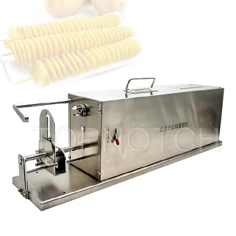 Spiral Potato Cutter Machine Automatic Electric French Fries Tornado Slicer Twister Spiralizer Maker