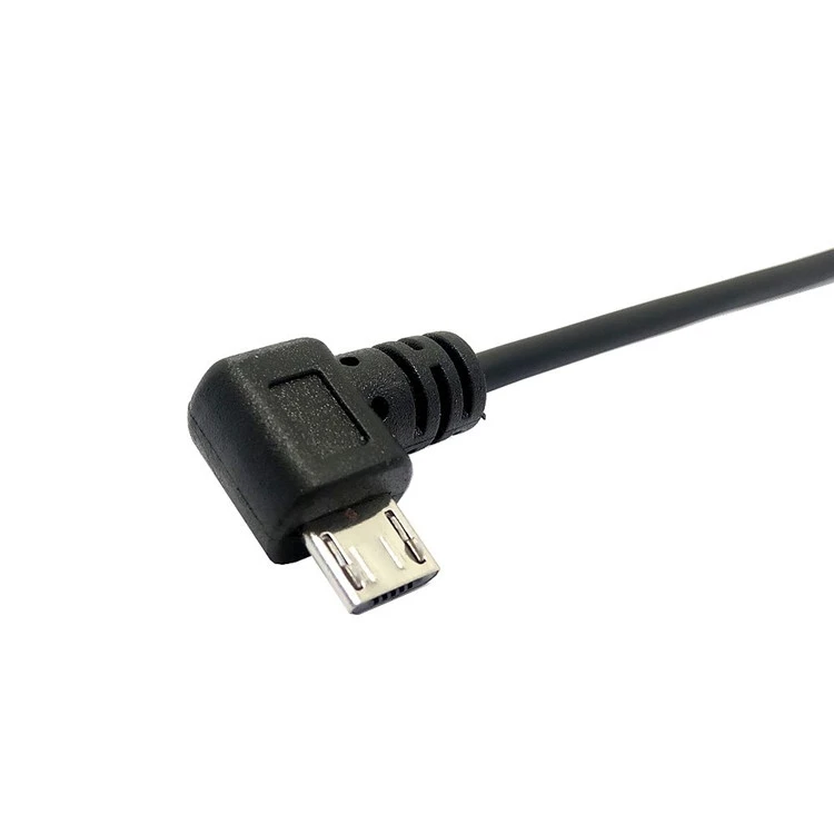 micro usb male 90 degree right angled to usb male left / right angled spring Retractable stretch cable sync data charge 1m