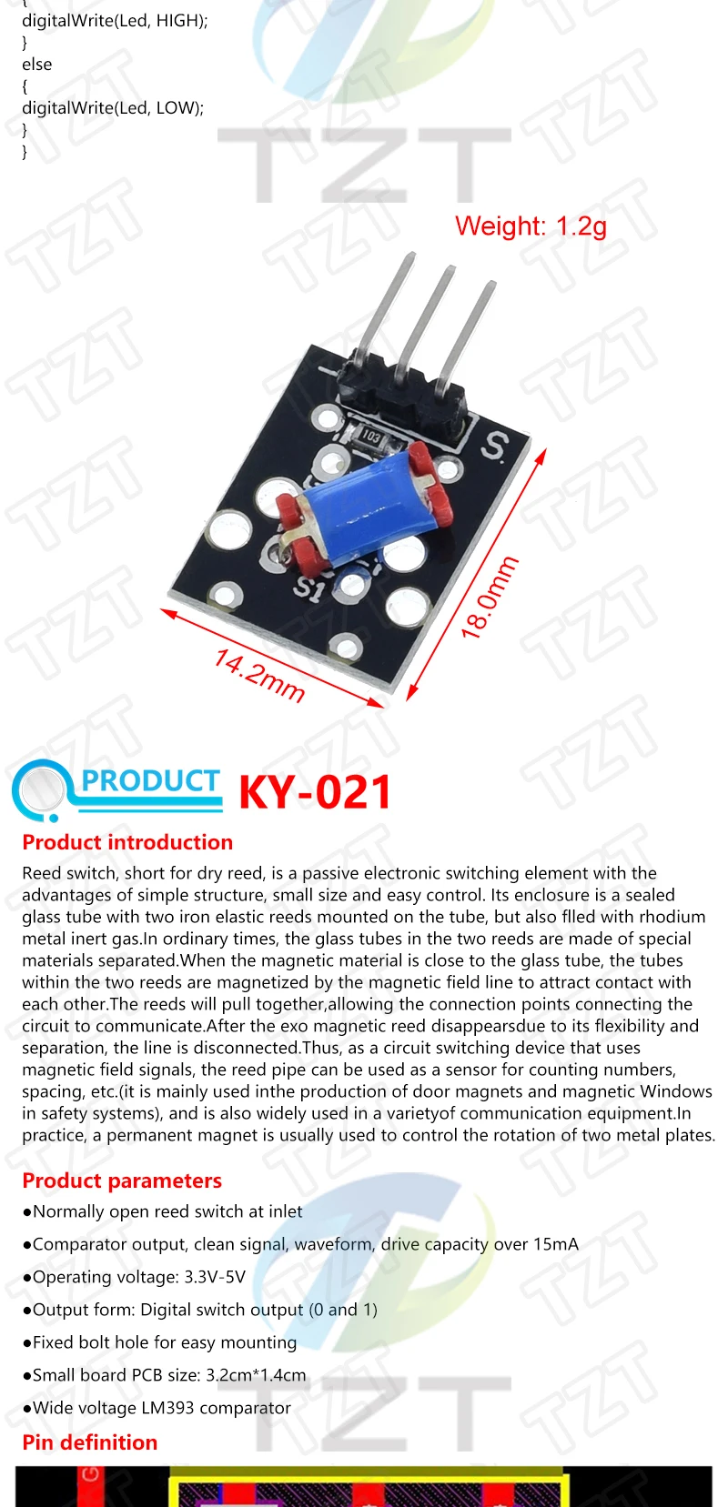Für Arduino 45 Arten von Sensoren Digitaler Temperatur-Feuchtigkeits-RGB-LED-Boden-Buzzer-Ton-Ultraschall-Regentropfen-Sensormodul DHT11 – Detail 16