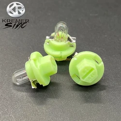 10pcs T5 Bulbs Lamps for Audi Mercedes Benz BMW Opel Volvo Dashboard Instrument 12V 2.0W Green Base