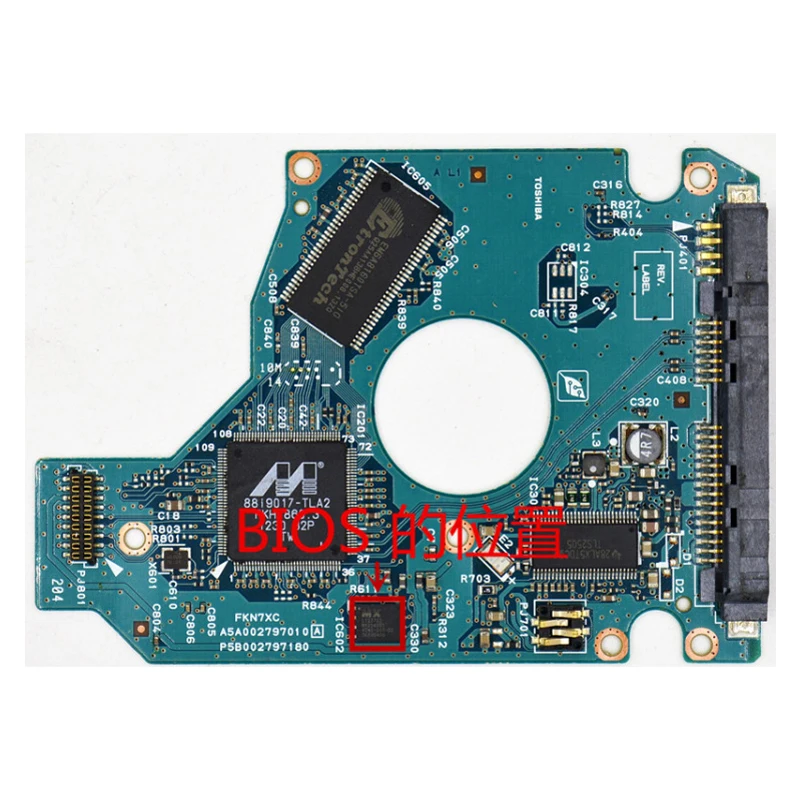 

hard drive PCB controller G0027970 for Toshiba 2.5 inch SATA hdd data recovery hard drive repair MK1246GSX