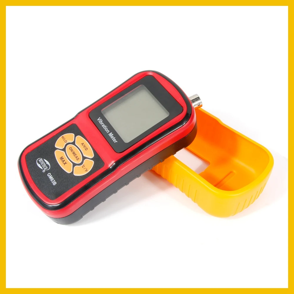 BENETECH Digital Vibration Meter hand held vibration monitoring equipment Visually display measurement value GM63B-BENETECH