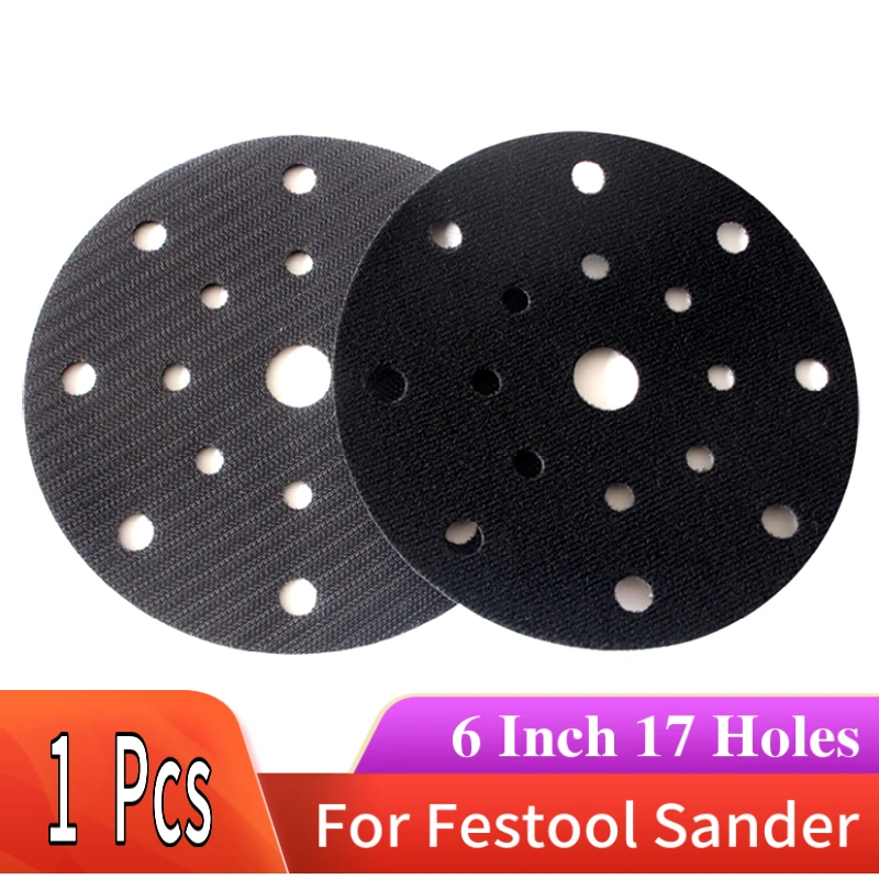 Thin Interface Pad Protection Disc 6 Inch 17 Holes 150mm  for Grinder Polishing & Grinding - Hook and Loop-Fits Sanding Sander