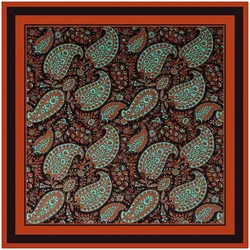 2022 Nieuwe Zijden Sjaal Vrouwen Grote Sjaals Stola Cashew Print Oversized Sjaal Foulards Femme Wrap Bandana 130*130Cm