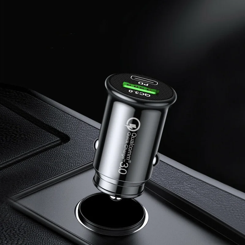 

Automotive Tools PD Fast Car Charger USB3.0 Type-C Port Socket Adapter Interior Parts Lighter Black White Car Accessories