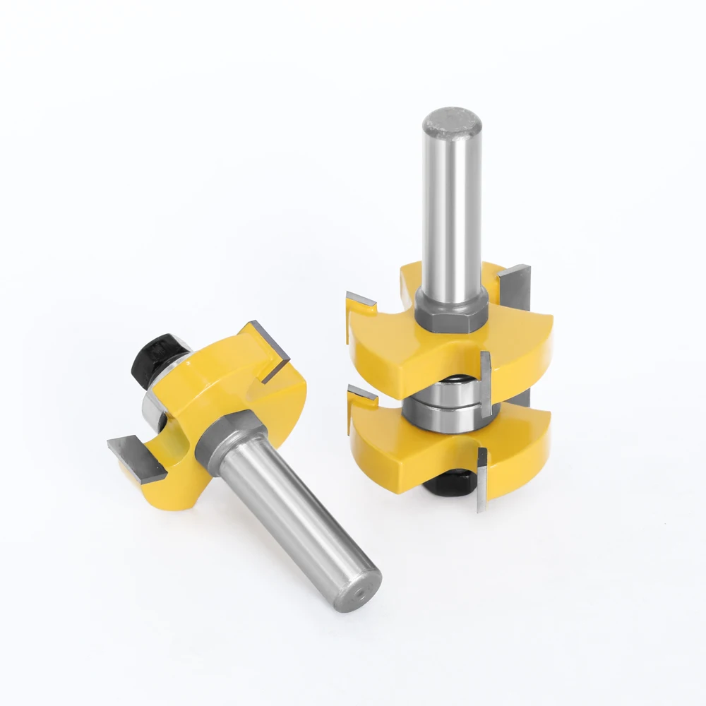 Imagem -02 - Shank Tongue And Groove Router Bits Grupo Tenon Fresa para Madeira Ferramentas de Madeira Bit Stock 12 mm 11 03074 Pcs