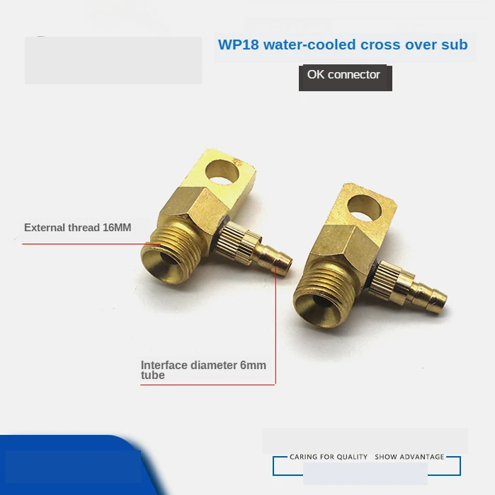 TIG Welding Gun Gas-cooled WP18 Gas To Water Kenby Joint Gas-water Adapter Fittings To Water-cooled Joint Wp Kemppi