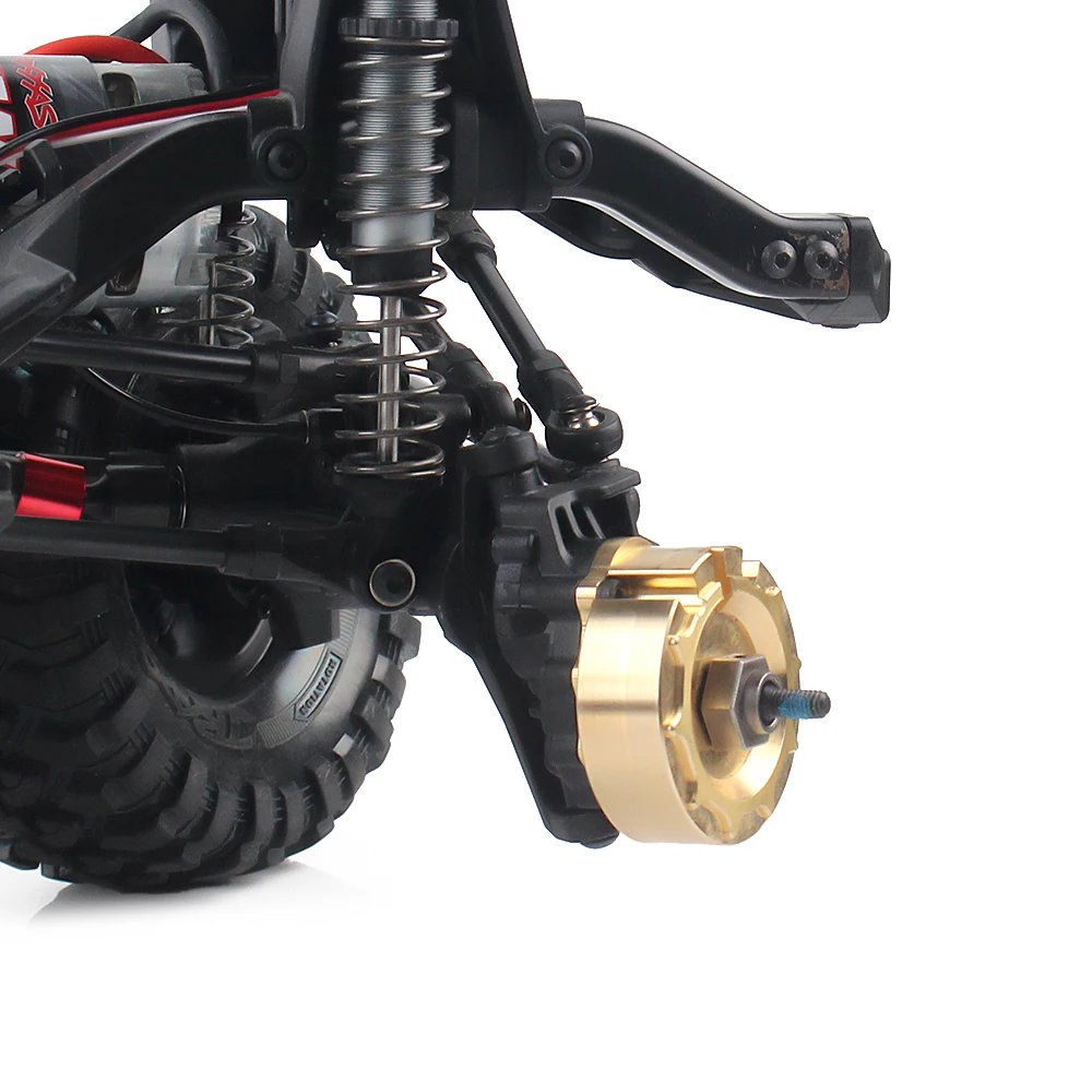 INJORA Schweres Messing Gegengewicht Portalantriebsgehäuse Stoßstangenhalter Achshalterung für RC Crawler TRX4 TRX-4 TRX6 Upgrade-Teile – Detail 14